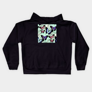 Realm of Sweet Morpho Butterflies Kids Hoodie